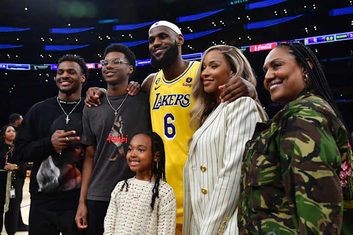 lebron james bronny james bryce james savannah james gloria james zhuri james 2-7-23